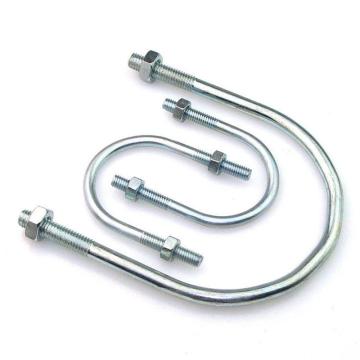 哈德威 U型螺栓帶2個螺母，M6-35，1寸，鍍鋅